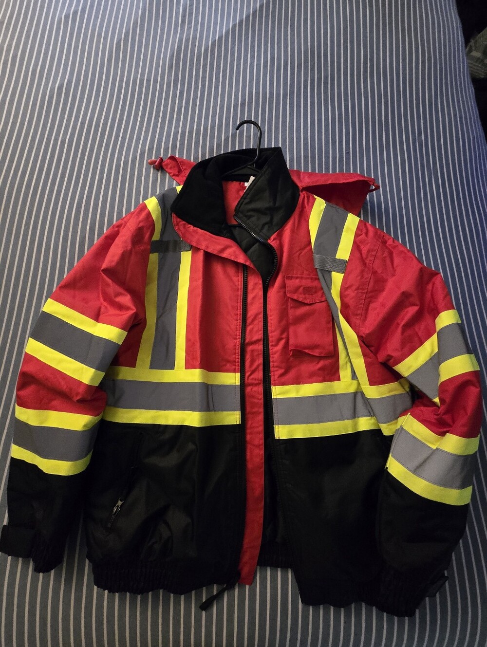 Men’s Fluorescent Red Performance Safety Jacket